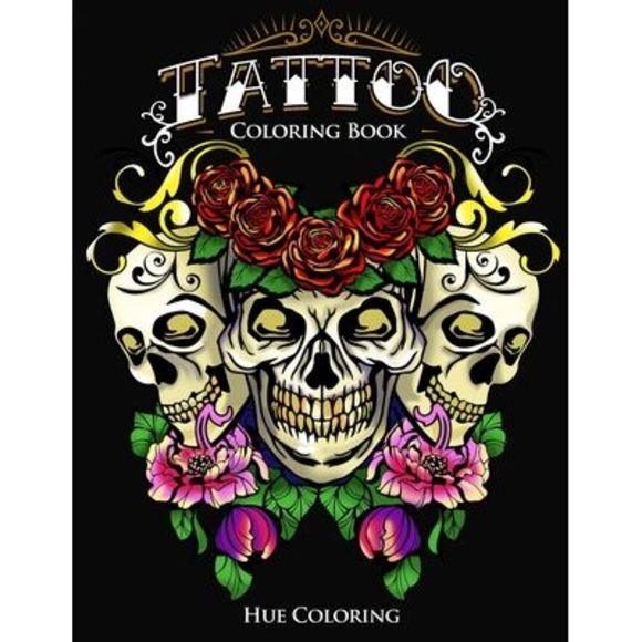 Tattoo Coloring Book -- Hue Coloring - Picture 1 of 1